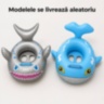 Colac gonflabil bebeluși cu design balenă și rechin