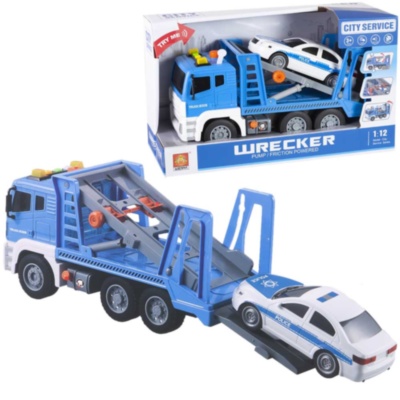 Camionul de Tractare cu Efecte de Sunete și Lumini și Mașina de Poliție  | image