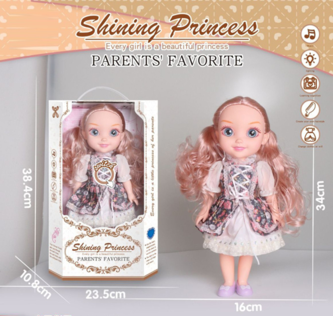 Păpușa cu Sunete și Lumini, 39cm