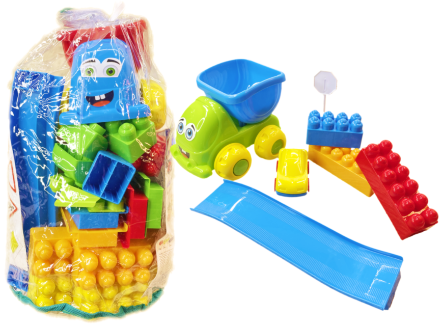 Set de Construcție cu Mașini 56 Piese   