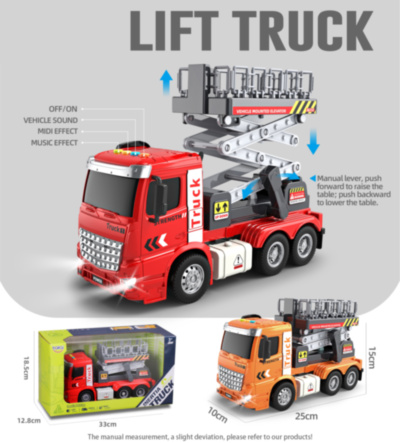 Camion cu Platformă de Ridicare cu Sunete, Melodii și Lumini | image