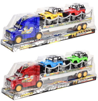 Camion cu Trailer și 2 Mașinuțe, 35cm | image