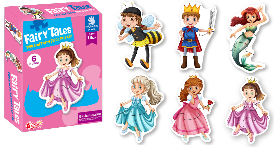 Baby Puzzle 6 în 1 "Eroii din Povești"