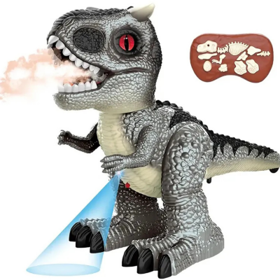 Dinozaur interactiv cu telecomandă, lumină și fum | image