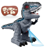 Dinozaur interactiv cu telecomandă, lumină și fum