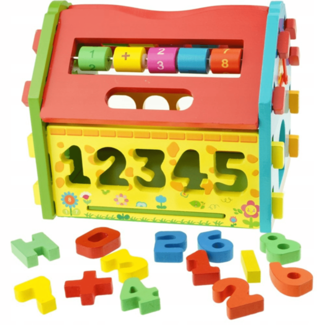 Căsuță Educativă Montessori din Lemn 6 în 1