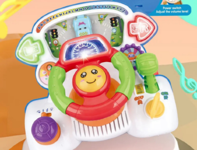 Volan Interactiv cu Sunete și Lumini - Jucărie Educativă pentru Bebeluși | image