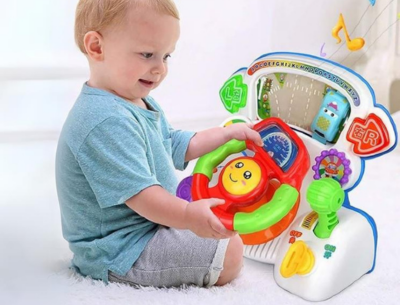 Volan Interactiv cu Sunete și Lumini - Jucărie Educativă pentru Bebeluși | image