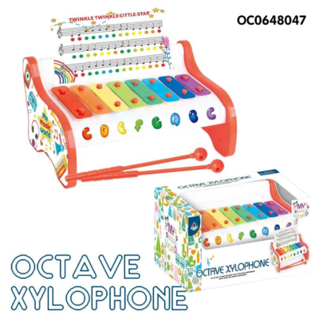 Xilofon muzical cu note colorate – Lumea Muzicii