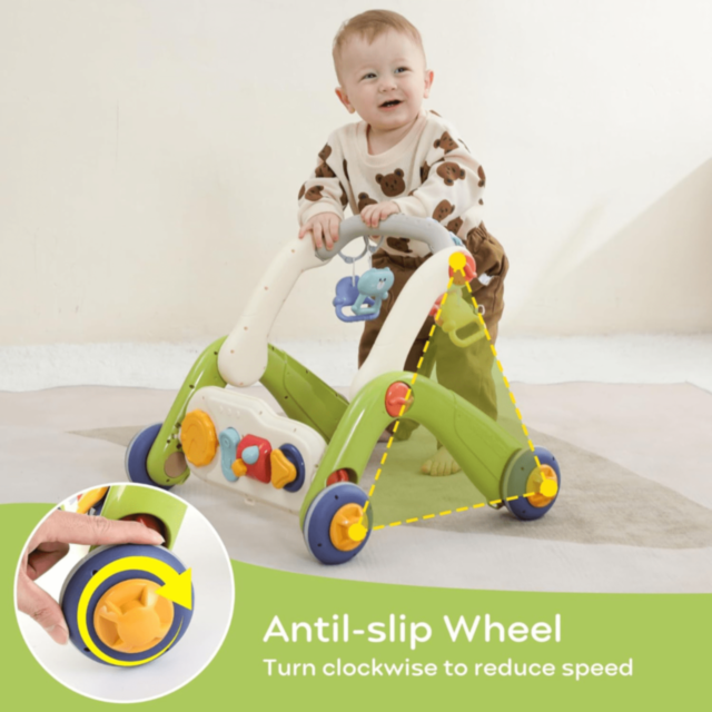 Centru de Activități 3-în-1 pentru Bebeluși cu Pian Muzical și Antemergător