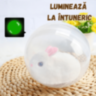Iepuraș Interactiv în Bilă Luminoasă care Se Mișcă (culoare aleatorie)
