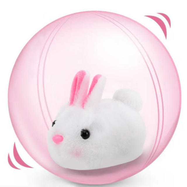 Iepuraș Interactiv în Bilă Luminoasă care Se Mișcă (culoare aleatorie)