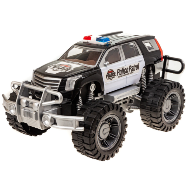 Mașină de Poliție Off-Road Pickup cu Roți Mari (culoare aleatorie)