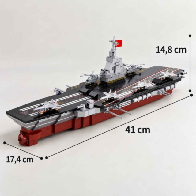 Set de construcție portavion militar 8 în 1