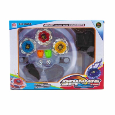 Set BeyBlade: 3 Titirezi, 2 Lansatoare, Mâner și Arena | image