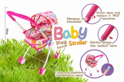 Cărucior Landou cu Luminițe pentru Păpuși    | image