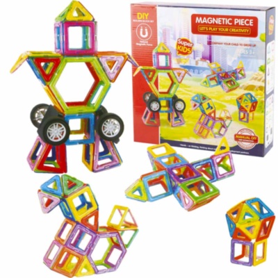Joc Magnetic Educativ de Constructie cu 66 piese | image