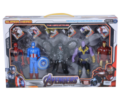 Set 5 Figurine Super Eroi cu Lumini | image