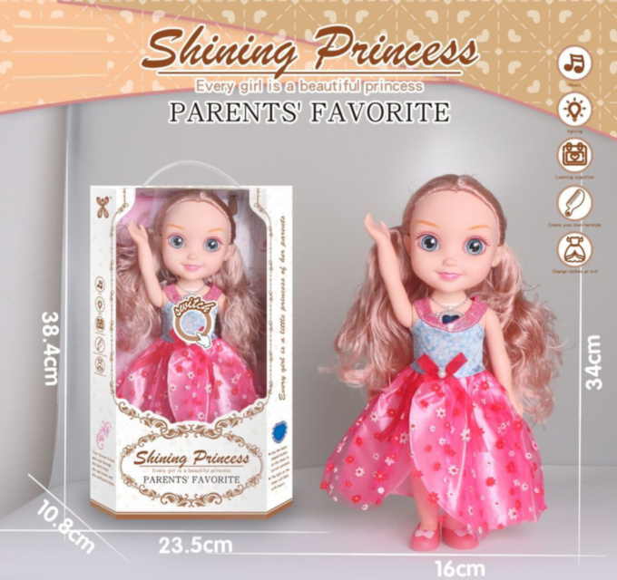 Păpușa cu Sunete și Lumini, 39cm