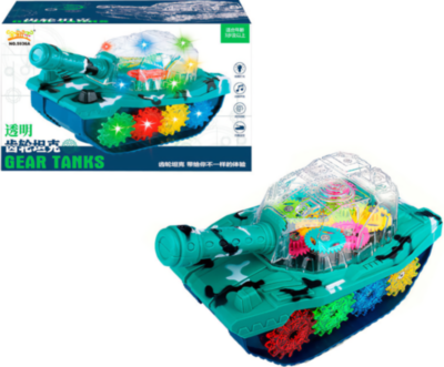 Tanc Transparent Educațional cu Lumini și Sunete | image