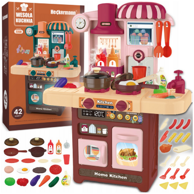 Bucătărie Interactivă cu Sunete și Abur pentru Copii – Set 42 Piese | image