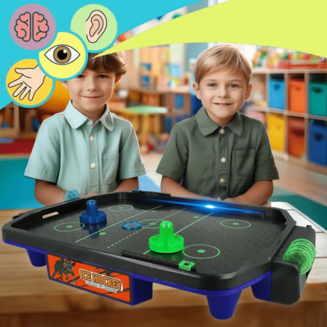 Air Hockey de Masă cu Ventilator Electric