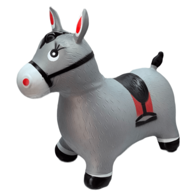 Cal Măgăruș Gonflabil cu Lumină și Sunet pentru Copii (cafeniu)