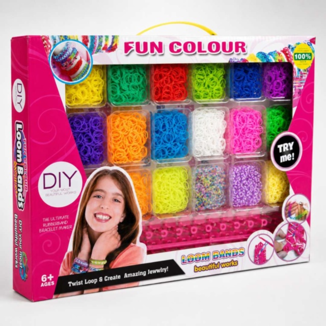 Set Loom Bands DIY pentru Brățări Colorate