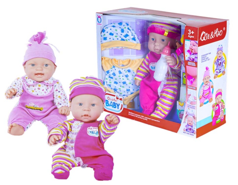 Bebelușul  la Oliță  Interactiv, cu 6 Sunete Realiste, Set de Hainuțe, Biberon, Rățușcă și Pampers