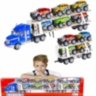 Mega Camion cu Trailer și 10 Mașinuțe, 104cm