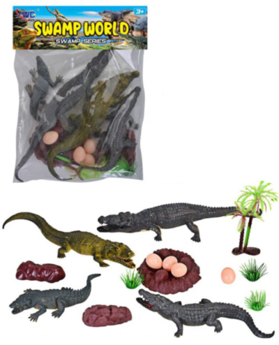 Mega Set 4 Figurine Crocodili cu Accesorii | image