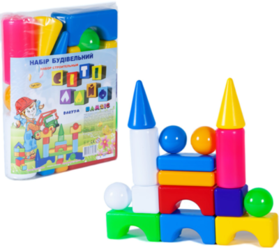 Set de Construcție cu Forme Geometrice Colorate    | image