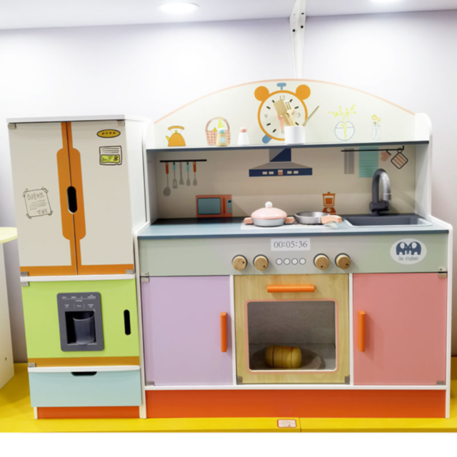 Bucătărie de Jucărie XXL cu Frigider și Accesorii – Set Complet pentru Micii Bucătari