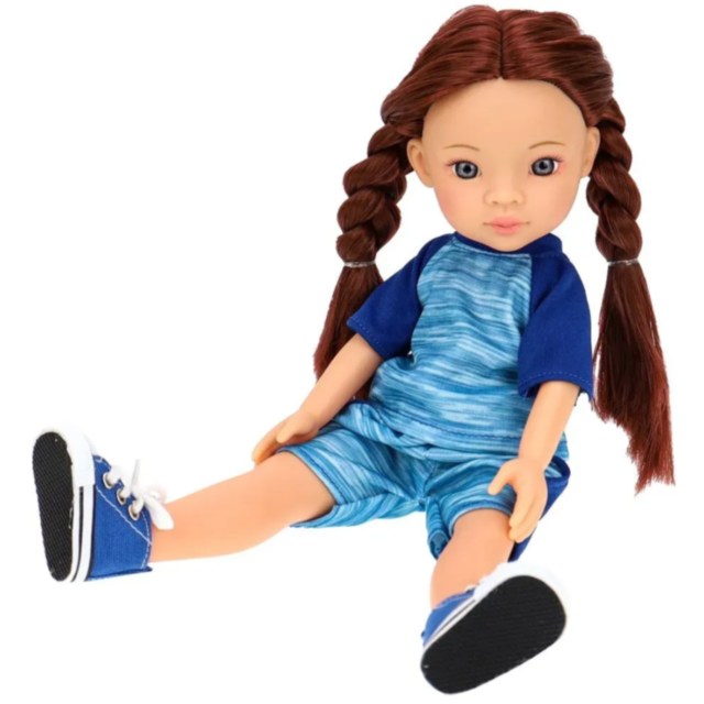 Păpușă Sportivă Yulia cu Articulații Mobile și Păr Lung – 33 cm