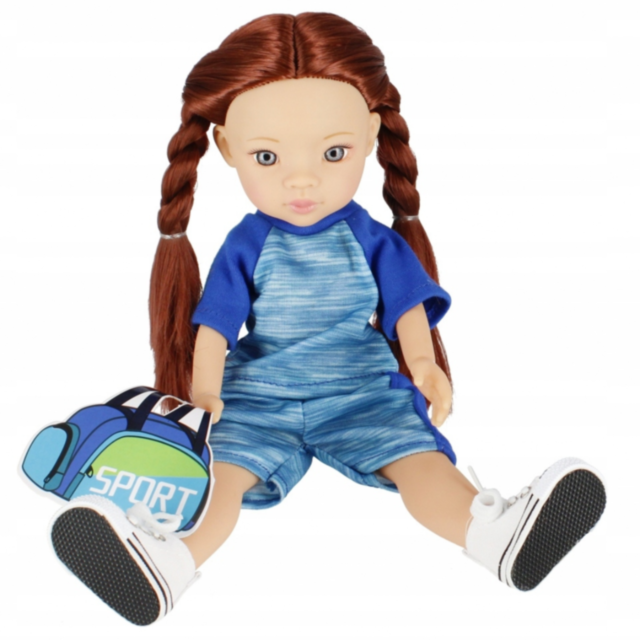 Păpușă Sportivă Yulia cu Articulații Mobile și Păr Lung – 33 cm