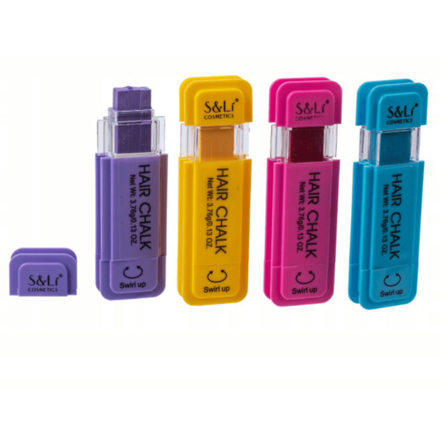 Creioane Colorate pentru Păr Copii – Set 4 Bucăți