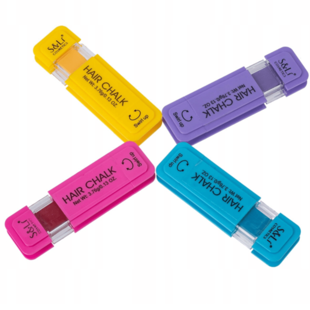 Creioane Colorate pentru Păr Copii – Set 4 Bucăți