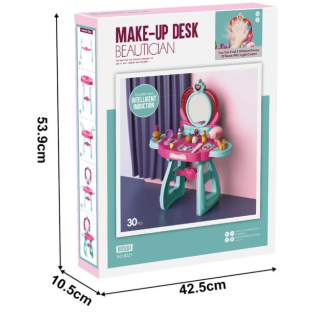 Masă de Toaletă pentru Copii cu Oglindă și Accesorii