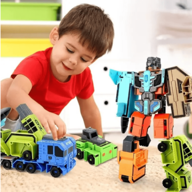 Robot Transformabil 5 în 1 Digital Cool Team 