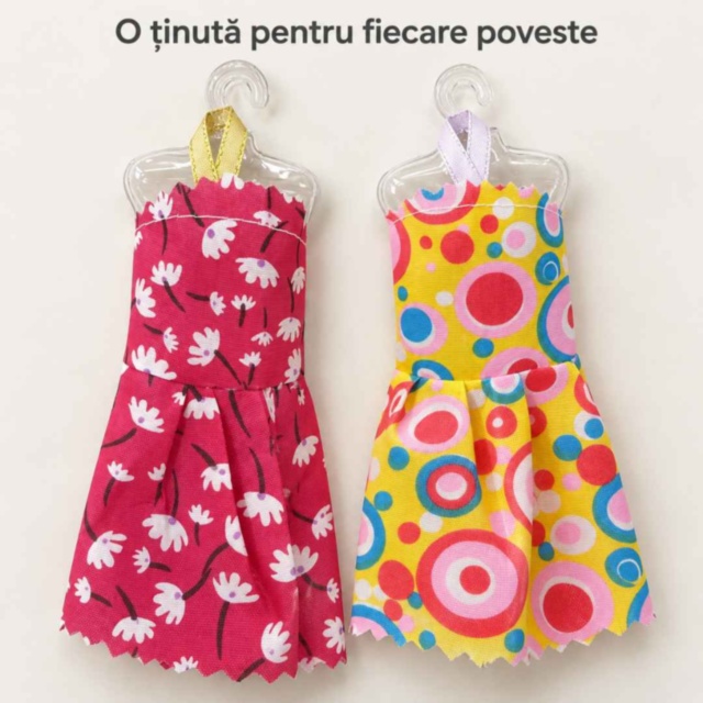 Set păpușă cu 36 de rochițe de schimb