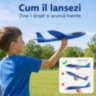 Avion planor din spumă EPP pentru copii, 35 cm