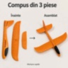 Avion planor din spumă EPP pentru copii, 35 cm