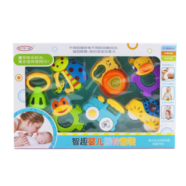 Set 7 Zornăitoare Multicolore