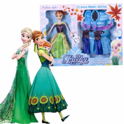 Păpușa Frozen cu 4 Ținute | image