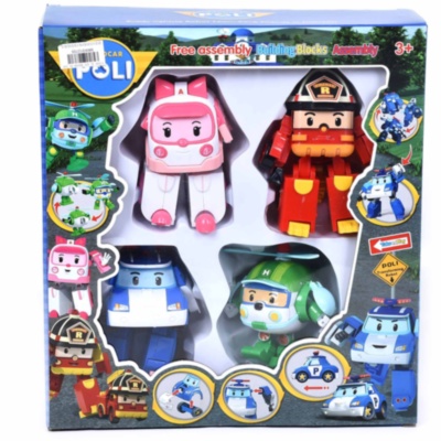 Set 4 Robocar Poli Transformabili | image