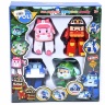 Set 4 Robocar Poli Transformabili
