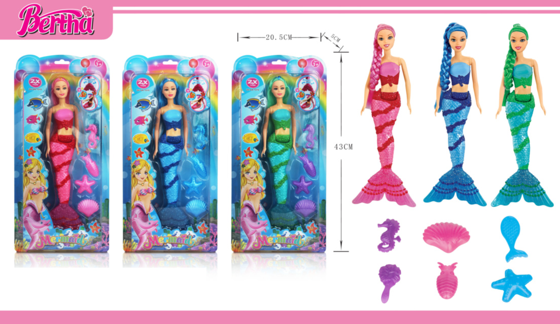 Sirena cu Animale Marine, 43cm