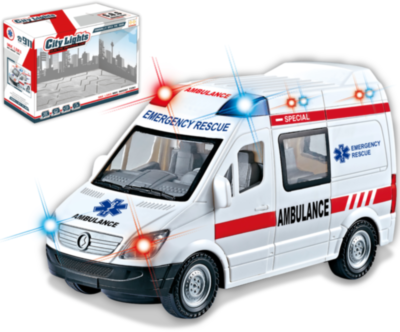 Ambulanța, ocolește obstacole, emite lumini și sunete | image