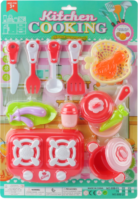 Set Plită, Vase de Gătit și Ustensile de Bucătărie, 15 piese