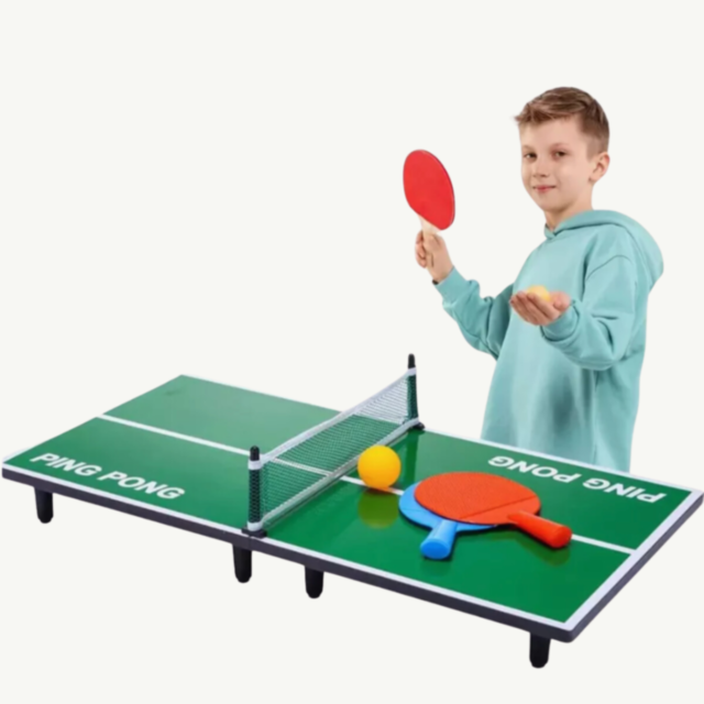 Set Mini Masă de Ping-Pong pentru Copii - Sport și Distracție